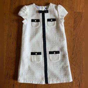 Janie and Jack white and black beautiful girls  dress size 10